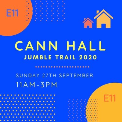Cann Hall, Leytonstone Jumble Trail 2020 – September 27th 2020, 11am to 3pm