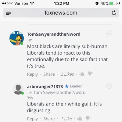 Posting Fox News comments that people really should be aware of.
These are from a moderated forum.