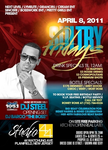 studio44fridays's profile picture. STUDIO 44 @ 
Watchung Ave, Plainfield,
Strict Dress code.
studio44fridays@gmail.com for bday celebration, VIP & artist bookings