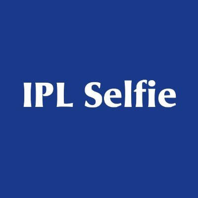 The official handle for #IPLselfies. Click it, share it, flaunt it