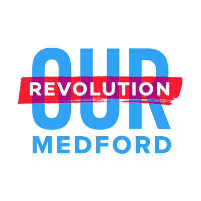 Our Revolution Medford brings people together to elect progressives, advance progressive policies, and build a better Medford for all.