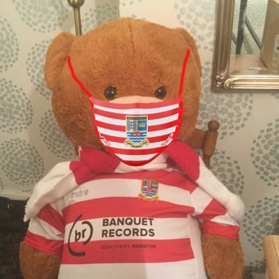 I am Kingstonian Ted - Mascot for Kingstonian FC - Community Partners of Kingston Carers Network and Mind in Kingston - Charity Partners Sparkle Malawi