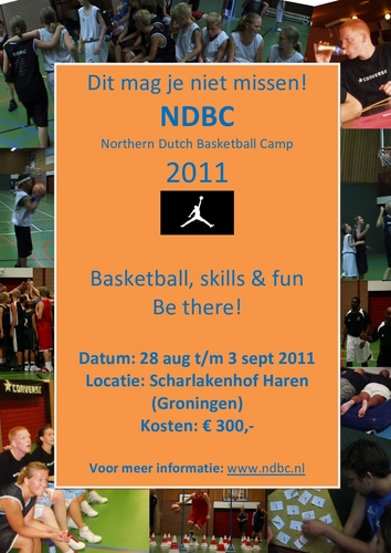 Hét basketballcamp van Noord-Nederland!! Een week lang basketball & Fun!
Meld je nu aan via de website..