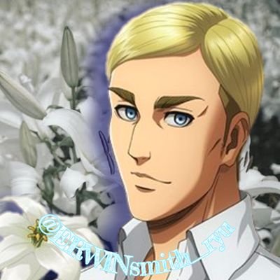 ERWINsmith_ryu's profile picture. ☆エルヴィン団長大好きです。好きすぎて崩壊しております。団長の為の兵長も好きです。エルヴィンエルヴィン喚き散らしているので、ミュート推奨！▼フォロワー様は求めておりません▼ 勝手にリクエストされても承認しません。