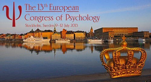 The 13th European Congress of Psychology (ECP2013) will be arranged by the Swedish Psychological Association in Stockholm, Sweden. 9-12th of July, 2013.
