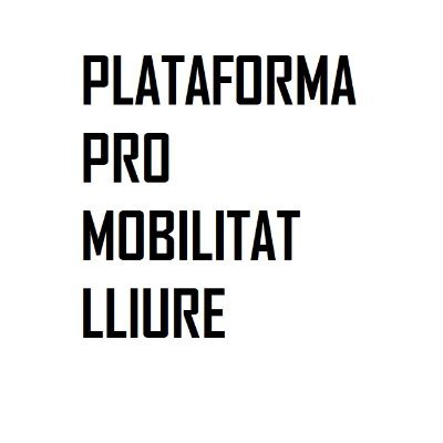 Agrupació d'entitats, associacions, gremis i empreses de Barcelona i voltants per la mobilitat lliure. Contacta: plataformapromobilitatlliure@gmail.com