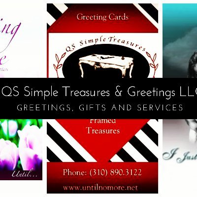 Author, Poet, Journalist, Essayist & Business Owner and Philanthropist. QS Simple Treasures & Greetings LLC.😘Dedicated to Greetings & Gift ideas.: