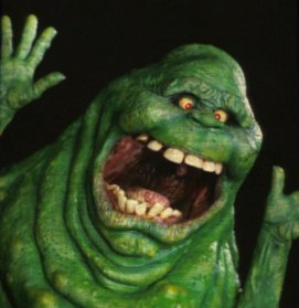 Slimer, your friendly neighborhood foodie ghost.