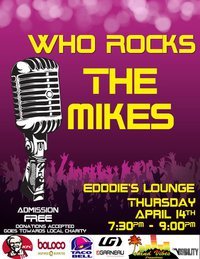 Twitter account of charity event Who Rocks the Mikes in benefit of People Helping People. Put on by Saint Michael's College Students. How YOU can HELP: