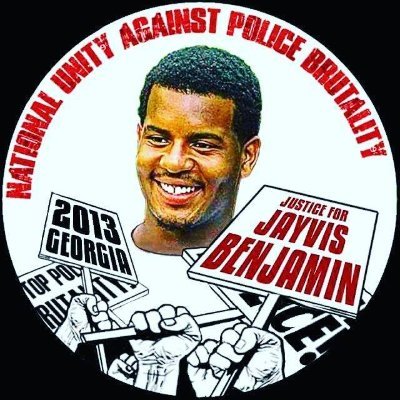 Jayvis Benjamin, a young man who was racially profiled and murdered by officer lynn thomas, who is now the chief of his department, Avondale Estate Police.