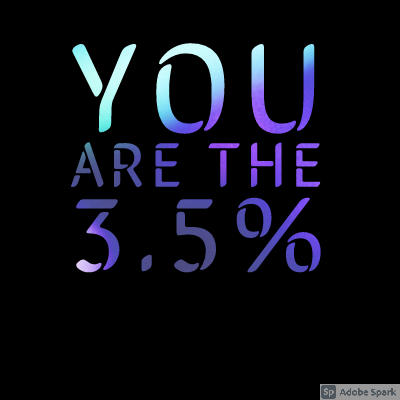 #YouAreThe3Point5Percent