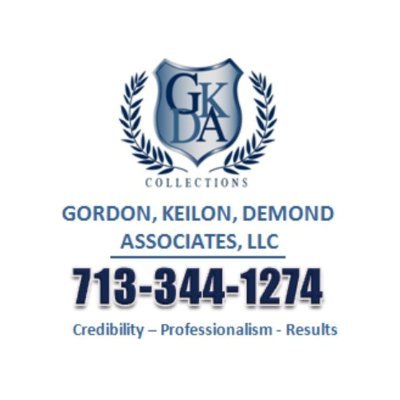 Contingency based asset recovery firm. If we do not collect, we do not get paid! Ask me about new client specials!
713-344-1274
info@gkddebtcollections.com