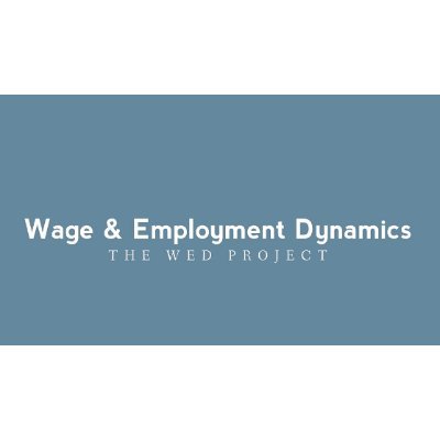 The Wage and Employment Dynamics (WED) project aims to bring together data to provide insights into the dynamics of earnings and employment in the UK