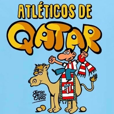 Somos la Peña Atlética de Qatar, fundada en 2016, siguiendo a nuestro Atleti desde el Golfo Pérsico, nunca dejando de creer... y de sudar!!