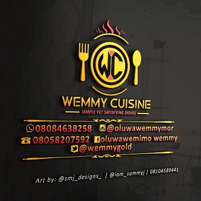Wemmygold1's profile picture. Wemmy cuisine is here again ... specializes in spheres of foods 🥘 🍳 it’s fun , cooking it’s life .. simple yet satisfying dishes 😋 now open place your order 💃