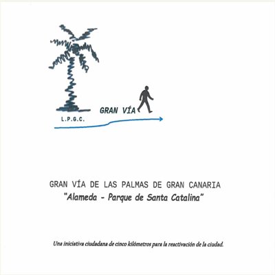 L@s vecin@s de Las Palmas de Gran Canaria soñamos con un camino peatonal que vaya desde la Alameda de Colón hasta el Parque Santa Catalina. #GranVíaPeatonal.