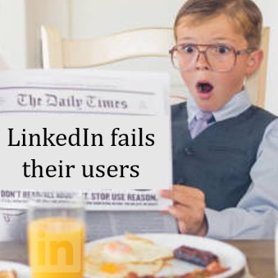 Money is the only motivator at LinkedIn. They remove features, change their terms, and snub the community who are warning them about the icebergs ahead.