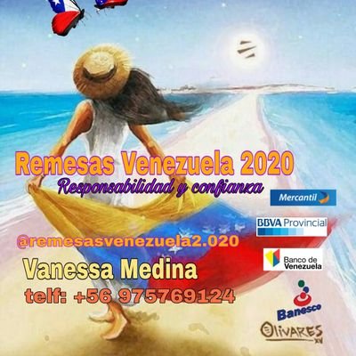 Somos una empresa dedicada a al envío de remesas para Venezuela responsable y comprometido síguenos en instragran @remesavenezuela2.020 tlf +56975769124