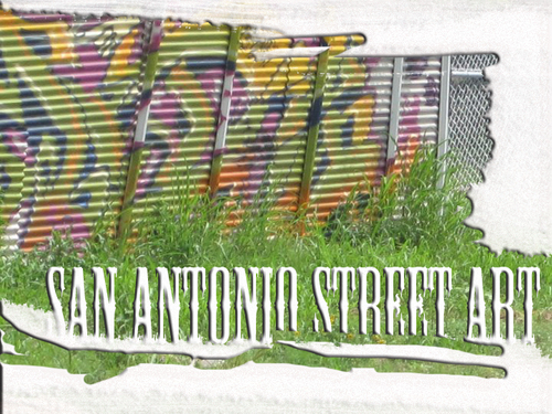 featuring the best and worst of the street galleries in San Antonio, Texas. tags, stencils, stickers, the whole SHABANG.