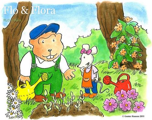 Biber Flo und Maus Flora leben am Bergbach. Verfolge ihre Abenteuer auf der Waldwiese! Natur pur! Gute Unterhaltung. 100% Bio - folge zurück / follow back