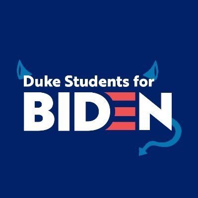 @DukeU students working to turn North Carolina blue—DUKE blue—and reelect President Biden