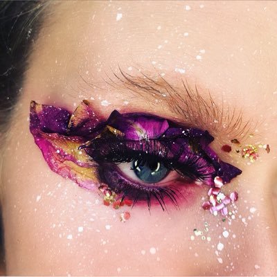 Terrarium Eyes • Floral Creations • Self-Taught 23 year old makeup artist • UK, London