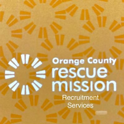 ocrmjobs's profile picture. Recruitment Services for the Orange County Rescue Mission in Tustin, CA. A Faith based nonprofit ministry assisting the needy in special back to work programs.