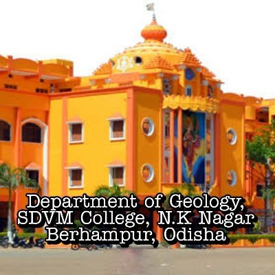 sdvmgeology's profile picture. The official handle of Department of Geology, Saraswati Degree Vidya Mandir, Neelakanth Nagar, Berhampur-2 affiliated with Berhampur University, Ganjam, Odisha.