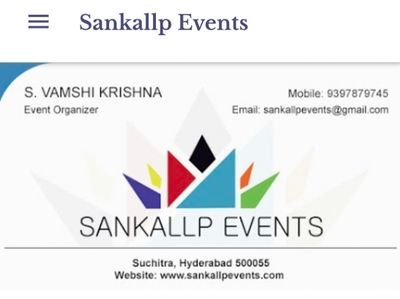 We SANKALLPEVENTS, help our clients achive their objectives through the development & execution of cusomized events. we provide superior quality of services.