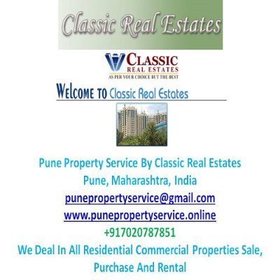 We Deals In All Residential And Commercial Properties Sales, Purchase / Buy And Rental.
Pune Property Service By Classic Real Estates, Pune, Maharashtra, India.