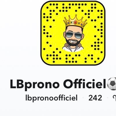 Bienvenu sur LBPRONOOFFICIEL 🍀⚽️ « Vous voulez de l’argent chaque jours, alors n’hésite pas à me suivre »💰Pronostics Son Sur Snapchat LBPRONOOFFICIEL