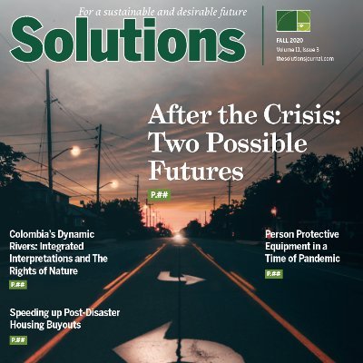 We are a non profit, peer-reviewed journal/magazine hybrid focused on finding solutions for a sustainable and desirable future and bringing them to you.