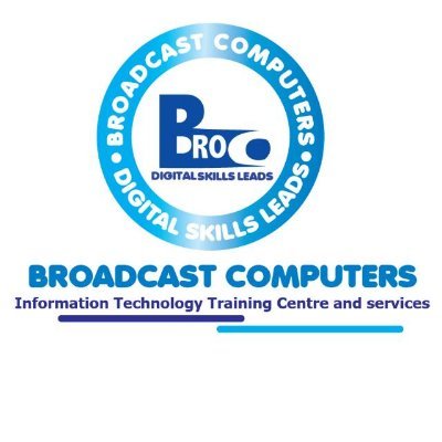 Broadcast Computers is a computer and ICT training centre with qualified instructors,  a good/conducive learning environments, 24/7 power supply etc.