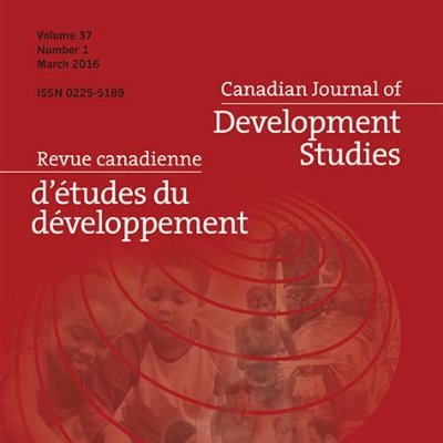 The Canadian Journal of Development Studies is an interdisciplinary, bilingual forum for research on international development theory, policy and practice.