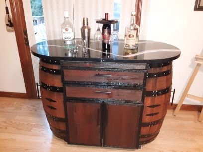 I make and sell whiskey barrel furniture.  everything I post I've made