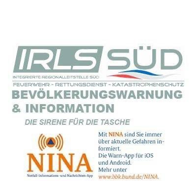 offizieller Account der Integrierten Regionalleitstelle Süd. Keine Einsatzannahme, kein 24/7Monitoring, in Notfällen 112! Impressum: https://t.co/rOu9KD2hlO