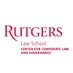 The Rutgers Center for Corporate Law & Governance (@rutgerscclg) Twitter profile photo The Rutgers Center for Corporate Law & Governance (@rutgerscclg) Twitter profile photo