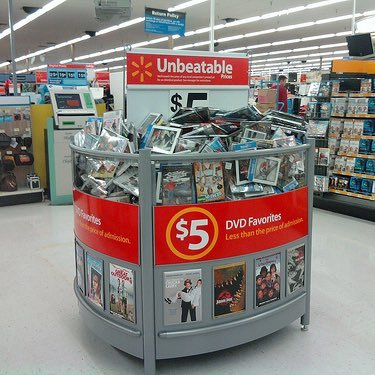 Walmart $5 DVD Bin