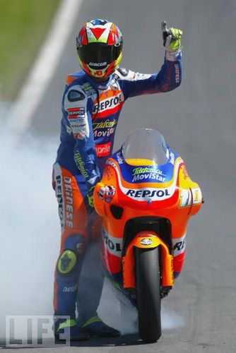 Art dealer and motogp fan