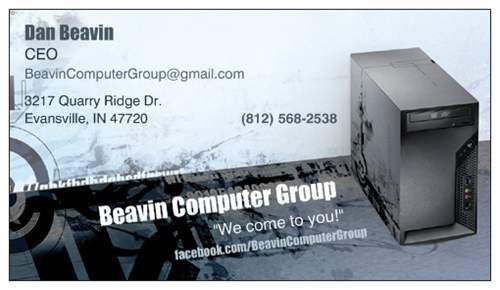 Beavin Computer Group is a small company based in Evansville, Indiana. We offer many computer services. Email us for a quote BeavinComputerGroup@gmail.com