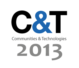 The 6th International Conference on Communities and Technologies will be held from Juni 28th till July 2nd 2013 in Munich. Also on FB https://t.co/dMNmNX3wk5