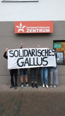 Wir machen das Gallus solidarischer 🤝 Triff uns persönlich: Offenes Treffen, Montag, 19 Uhr, vor oder im Internationalen Zentrum 👥