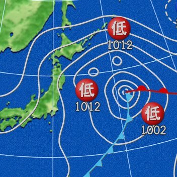 毎日6時、12時、18時、24時に天気図を投稿します。その時刻に一番近い実況天気図です。Microsoft Power Automateなど外部サービスの組み合わせで実現しているため、予告なく止まる可能性もあります。中の人＝@tb_lb