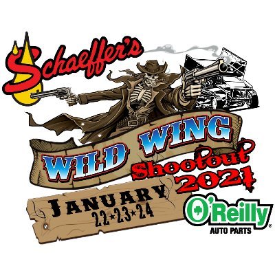 Wild Wing Shootout featuring 410 c.i. Winged Sprint Cars and IMCA Modifieds on January 21-24 at FK Rod Ends Arizona Speedway