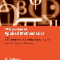 Twitter account of IMA Journal of Applied Mathematics published by OUP on behalf of the Institute of Mathematics and its Applications (UK)