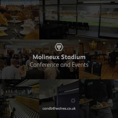 Molineux Stadium is not only the home to Wolves FC but a premier venue for first class events.

T: 0371 222 2220 (option 2)
E: events@wolves.co.uk