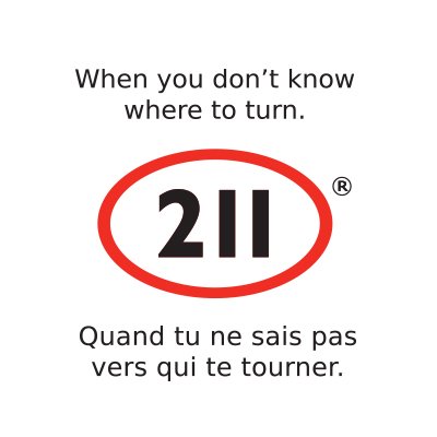 #Dial211 for community services in #EasternOntario. Provided by CNEO. | #Composez211 pour des services communautaires dans #lEstOntarien. Offert par NCEO.