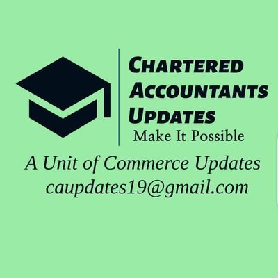 CAupdates19's profile picture. No. 1 page for CA students 
Follow for all updates, meme, jokes and much more
For notes join us on https://t.co/x9DGnLwwkn
