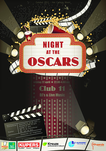 Galabal Night at the Oscars | Club 11 Weert | Tickets -- Presale: € 6,- Door: € 8,- | From 22.00 h till 04.00 h | Doors closed at 0.00 h | Dresscode: Gala