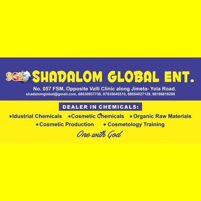 ShadalomL's profile picture. Products
Skin Care raw materials, industrial raw materials, cosmetic raw materials.
Services
Consultancy,
Trainings/Mentoring + Small biz help
